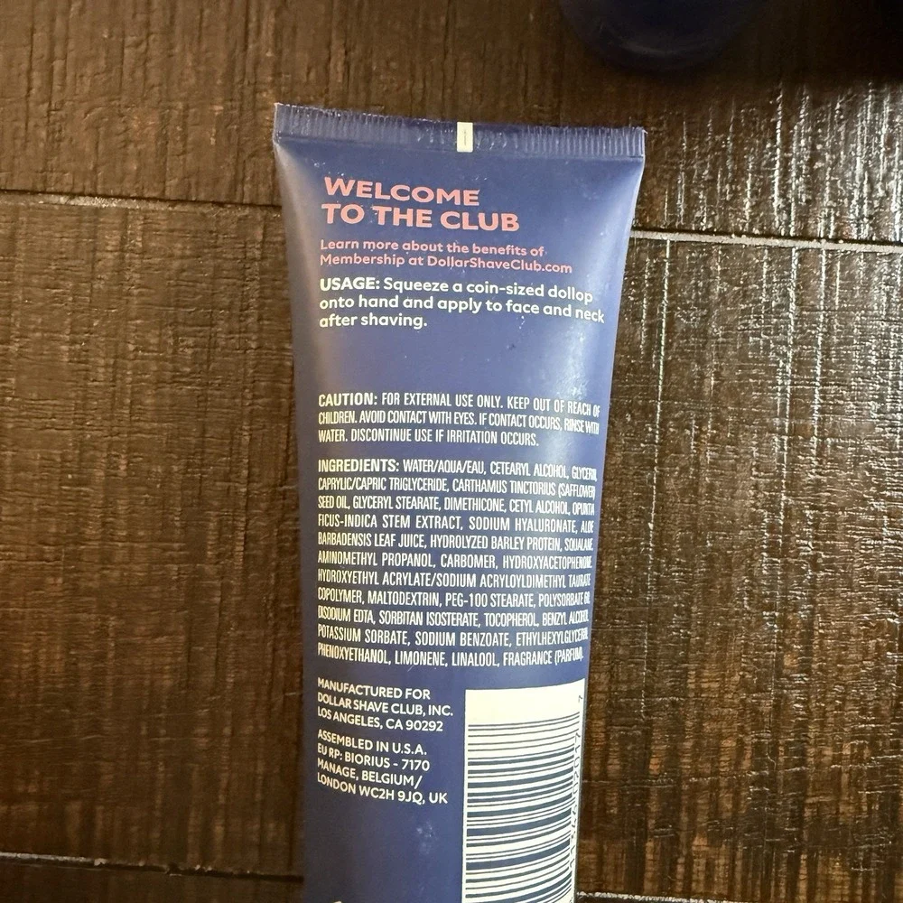 Lot 6 DSC Dollar Shave Club Post Shave Cream Hydration Sensitive Skin 3.4 fl oz